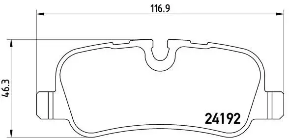 Brembo P44013 Колодки тормозные дисковые зад