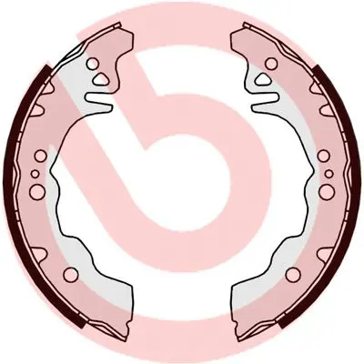 BREMBO S16515 Комлект тормозных накладок