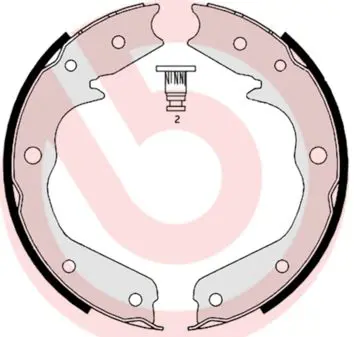 BREMBO S59527 Комлект тормозных накладок