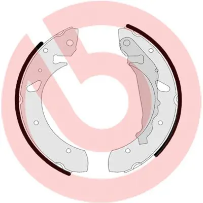 BREMBO S83507 Колодки тормозные барабанные