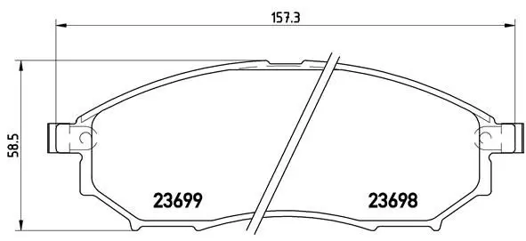Brembo P56058 Колодки тормозные P56058