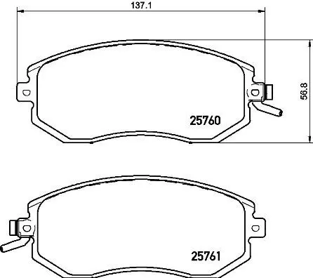 Brembo P78021 комплект колодок для дисковых