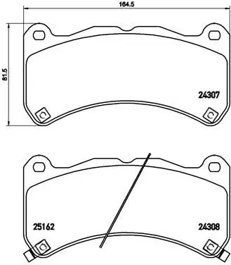 Brembo P83146 Комплект тормозных колодок