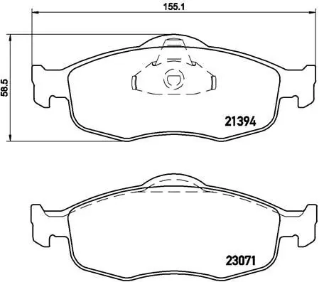 Brembo P24037 Комплект тормозных колодок