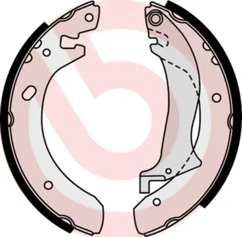 BREMBO S44504 Комлект тормозных накладок