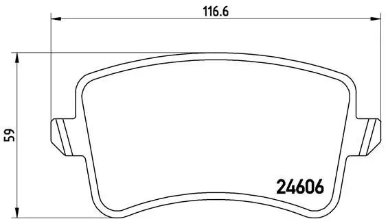 Brembo P85100 Колодки тормозные P85100