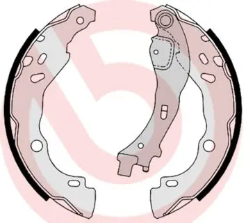 BREMBO S23523 Колодки тормозные барабанные с
