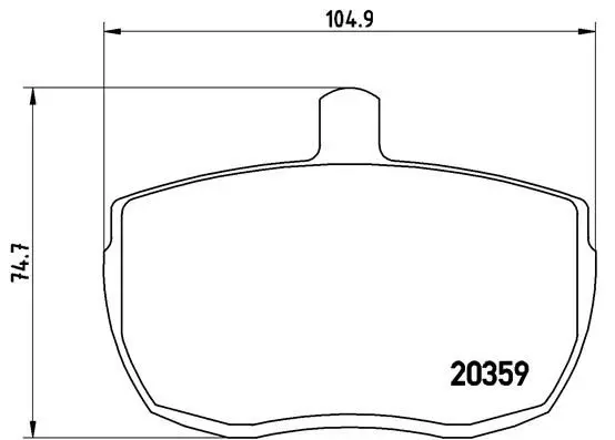 BREMBO PA6001 Комплект тормозных колодок