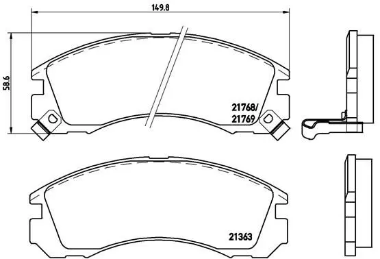 Brembo P54017 Колодки тормозные дисковые