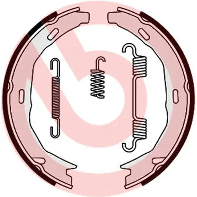 Brembo S50522 КОЛОДКИ БАРАБАННЫЕ MB W204