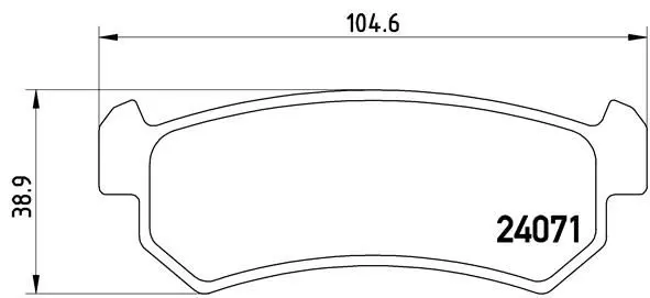 Brembo P10001 Колодки тормозные, комплект