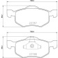 P24219 Колодки тормозные передний