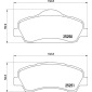 P61138 Тормозные колодки передние PSA
