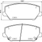 P30102 Комплект тормозных колодок,