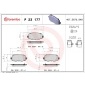 P23177X BREMBO Комплект тормозных колодок,