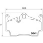 P65028 Колодки зад.PORSCHE BOXSTER