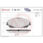 P68071X Комплект тормозных колодок,