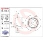 08886820 Brembo Диск тормозной (Сзади) Honda