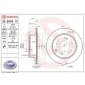 09B40910 Диск тормозной Standard | зад