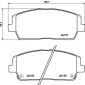 P30116 Колодки тормозные дисковые