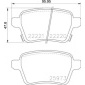 P59086 Колодки тормозные дисковые