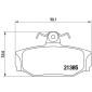 P86009 Комплект тормозных колодок