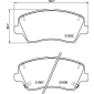 P30123 КОЛОДКИ ТОРМОЗНЫЕ ДИСКОВЫЕ