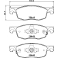 P83185 КОЛОДКИ ТОРМОЗНЫЕ ДИСКОВЫЕ