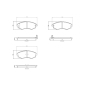 P30097 BREMBO Комплект тормозных колодок,