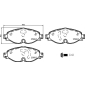 P85147E BREMBO Комплект тормозных колодок,