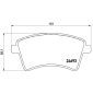 P68044E BREMBO Комплект тормозных колодок,