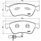 P85087 КОЛОДКИ ТОРМОЗНЫЕ AUDI A6 (4F2