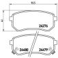 P30033 КОЛОДКИ ТОРМОЗНЫЕ, DODGE I 10