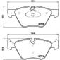 P06057X BREMBO КОЛОДКИ ТОРМОЗНЫЕ ДИСКОВЫЕ BMW