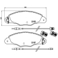 P61061 BREMBO Комплект тормозных колодок