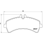 P50060 Колодки тормозные MERCEDES