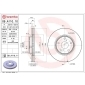 09A11011 Brembo Диск тормозной передний