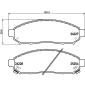 P56096E BREMBO Комплект тормозных колодок,
