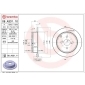 08A33111 Brembo ДИСК ТОРМОЗНОЙ, TOYOTA COROLLA