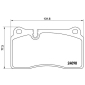 P85110 Brembo Колодки тормозные P85110