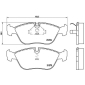 P86013 Brembo КОЛОДКИ ТОРМОЗНЫЕ ДИСКОВЫЕ