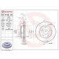 09A13020 BREMBO Диск тормозной
