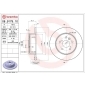 08917910 Brembo Диск тормозной задний