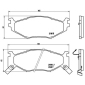 P11007 BREMBO Комплект тормозных колодок
