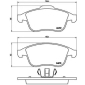 P68045 BREMBO КОЛОДКИ ТОРМОЗНЫЕ ДИСКОВЫЕ