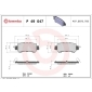 P49047X BREMBO Комплект тормозных колодок,