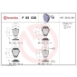 P85038 BREMBO Колодки тормозные