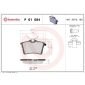 P61084 Brembo Колодки тормозные задние