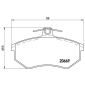 P85092 Brembo Комплект тормозных колодок