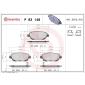 P83148 Brembo КОЛОДКИ ТОРМОЗНЫЕ ДИСКОВЫЕ